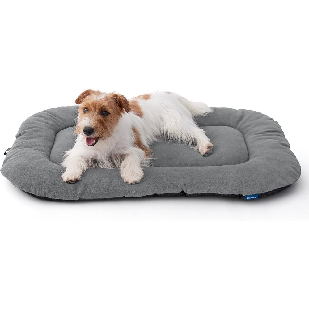 Washable Dog Crate Pad for Medium Dogs, Anti-Slip Puppy Kennel Dog Bed for Crate